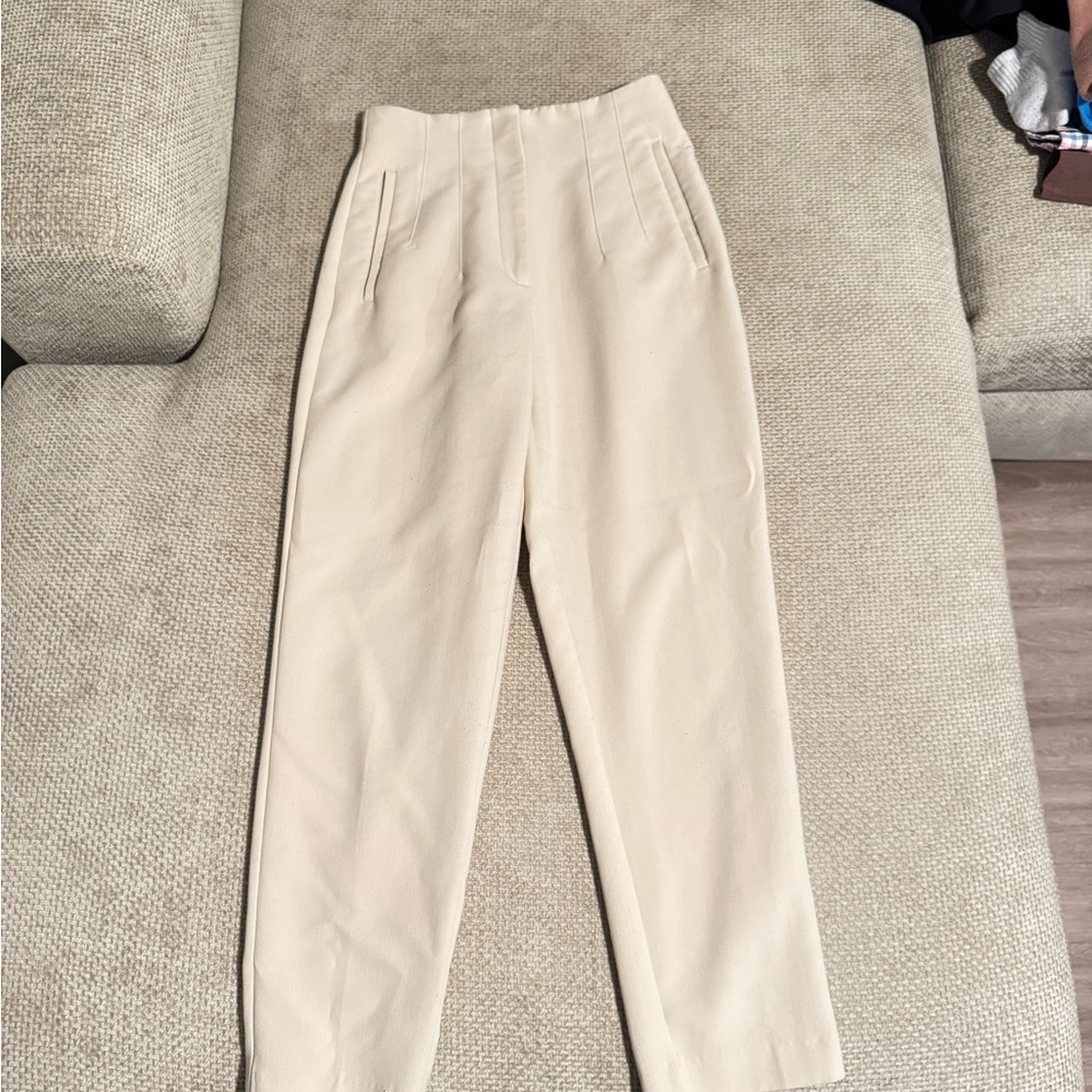 Elegant Cream Women's Pants